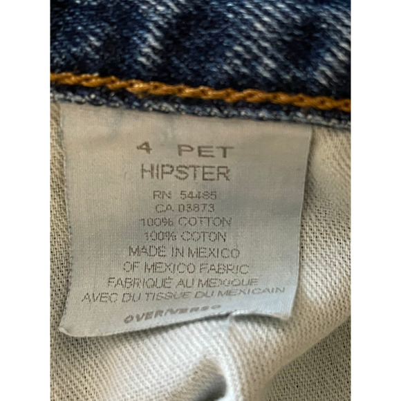 Vintage Y2K American Eagle Jeans Hipster Size 4P Size 4 Western Ultra Low Cut - Picture 4 of 8